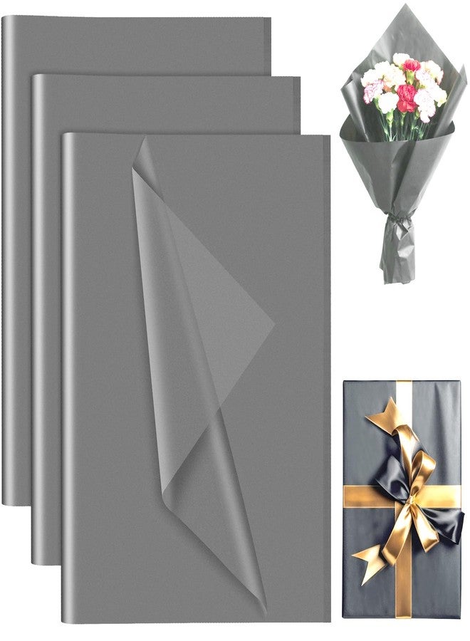 PLULON 120 Sheets Gray Tissue Paper for Gift Bags, Gift Wrapping Paper Tissue Bulk for Crafts Packaging Birthday Baby Shower, Wedding Holiday Flower Bachelorette Bridal Party Decorations - Image 1